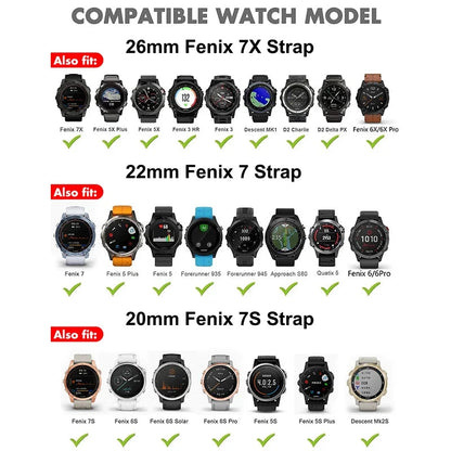 Garmin QuickFit Croc-Embossed Leather Band BandsCo Straps