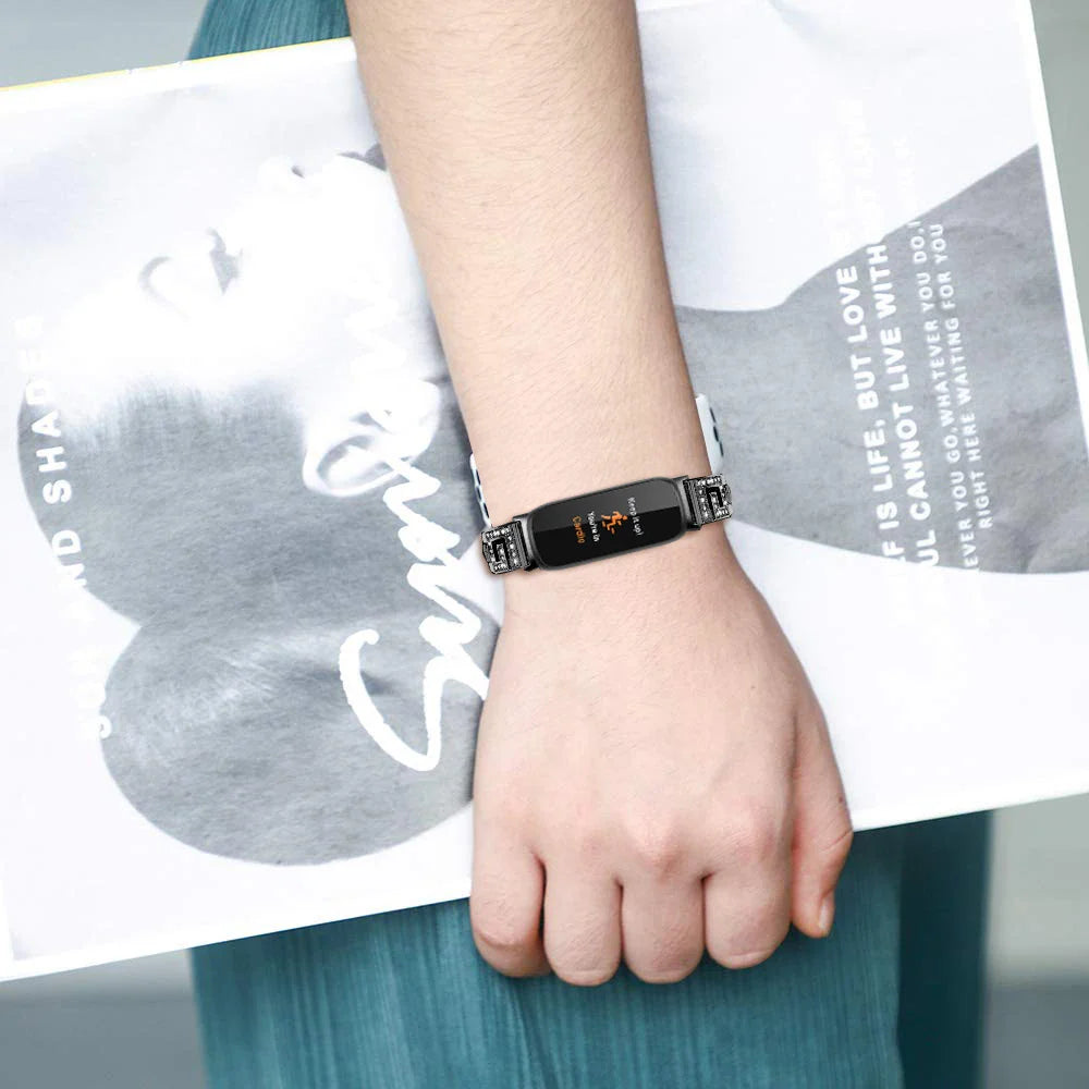 Fitbit Inspire 3 Metal Diamond Band - Elegant Strap BandsCo Straps