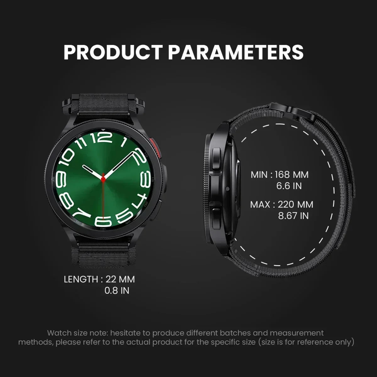 Amazfit Watch Band Replacement - Comfortable Nylon Strap for Smartwatch BandsCo Straps
