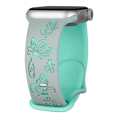 Apple Watch Engraved Silicone Strap - Comfortable Waterproof Band BandsCo Straps
