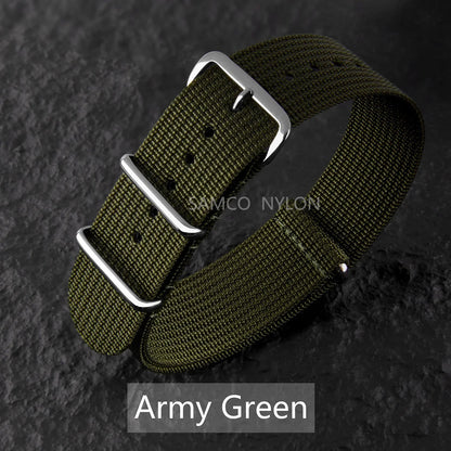 COROS Nylon Ribbed Watch Band For Smartwatch - Military Washable Strap BandsCo Straps