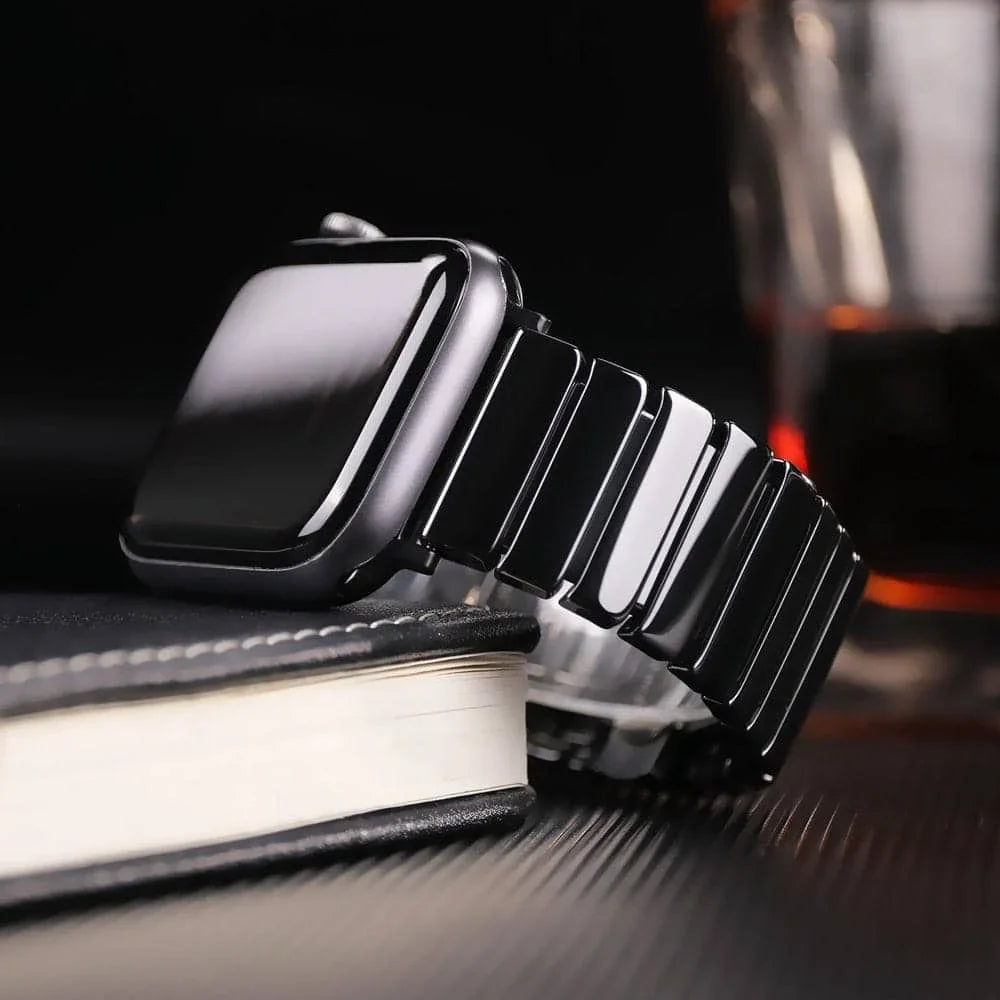 Apple Watch Ceramic Strap - Premium Stainless Steel Clasp BandsCo Straps