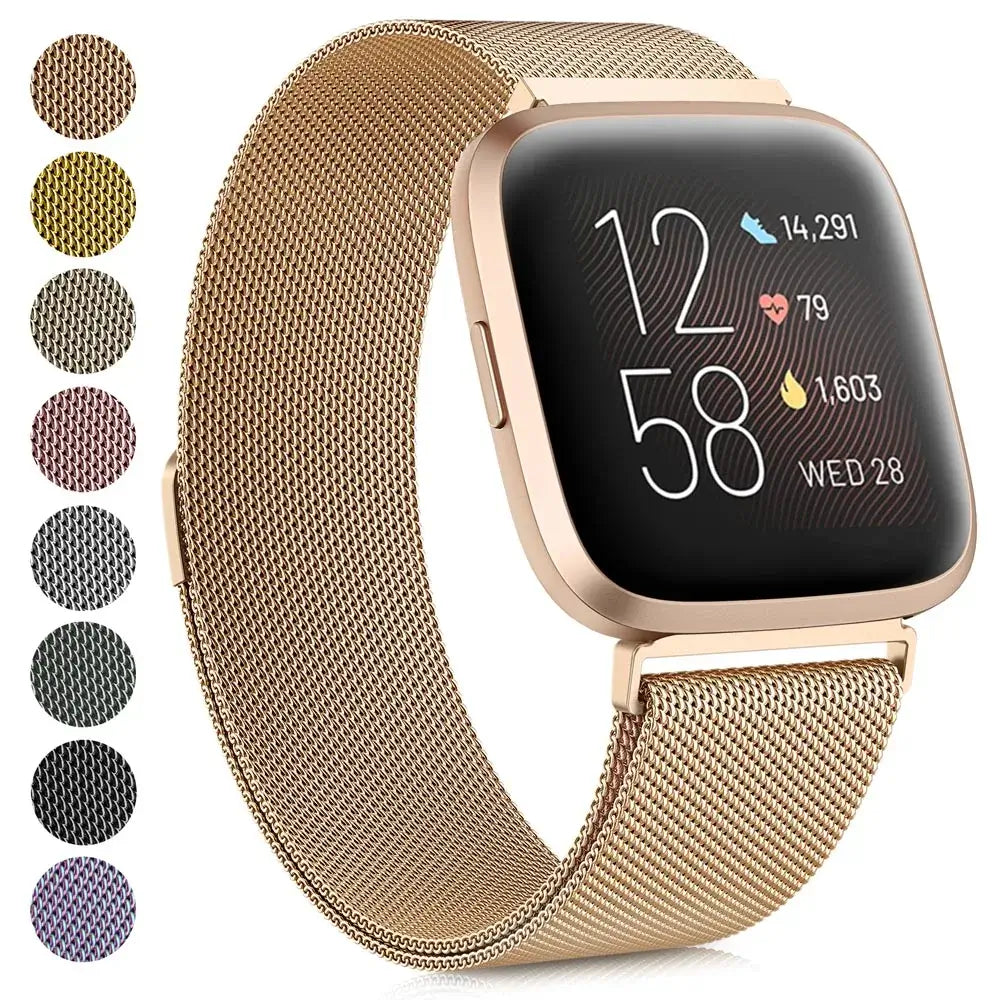 Fitbit Versa & Sense Metal Band - Premium Steel Strap BandsCo Straps