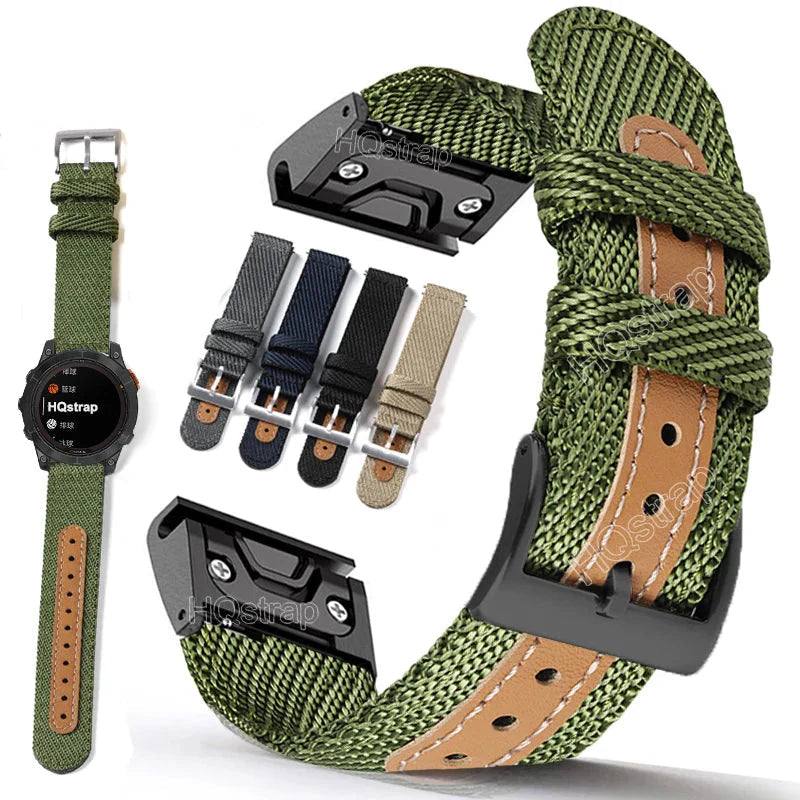 Garmin Sport Nylon Strap - Breathable Comfortable Design BandsCo Straps
