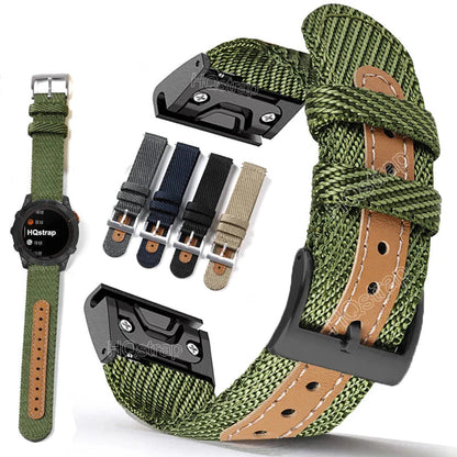 Garmin Sport Nylon Strap - Breathable Comfortable Design BandsCo Straps