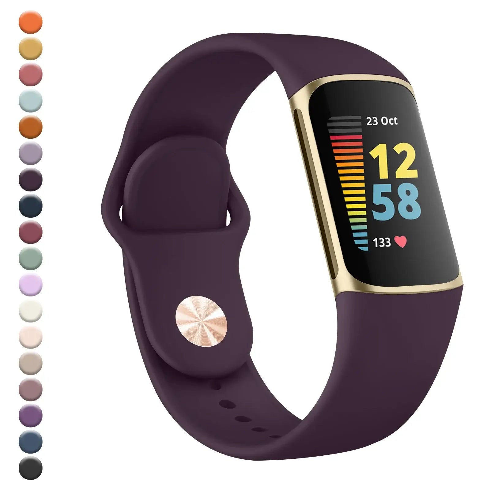 Fitbit Charge 5 6 Silicone Band - Soft Comfortable Design BandsCo Straps