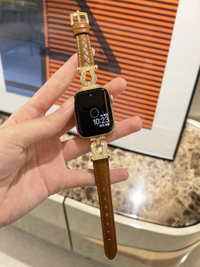 Blinged out apple discount watch