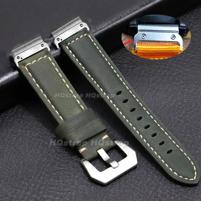 Garmin Vintage Leather Strap - Classic and Comfortable Band BandsCo Straps