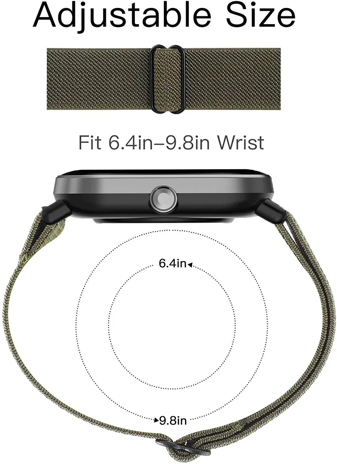 COROS Band Nylon Elastic Strap for Smartwatch - Comfortable Sport Band BandsCo Straps