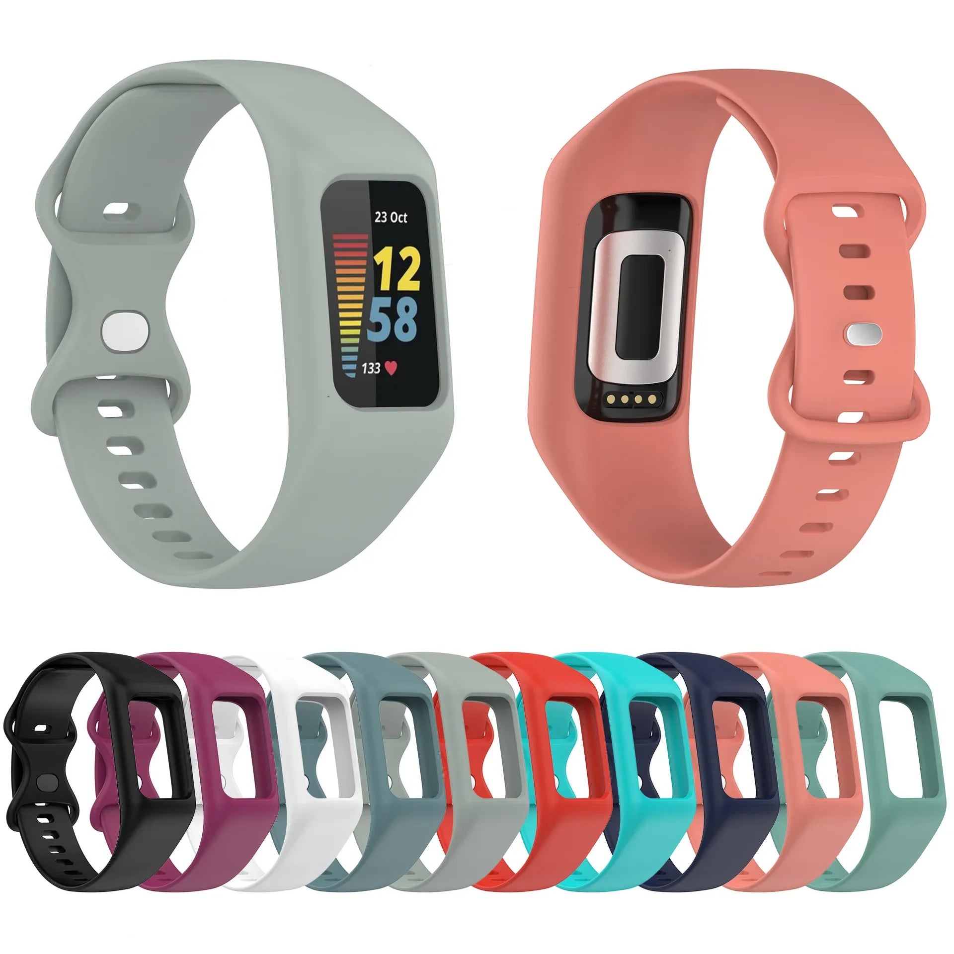 Fitbit Charge 6 5 4 3 Silicone Sports Band BandsCo Straps