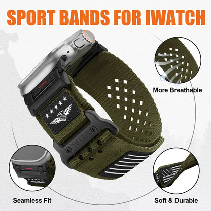Apple Watch Nylon Band - Sport Loop - Breathable and Durable BandsCo Straps