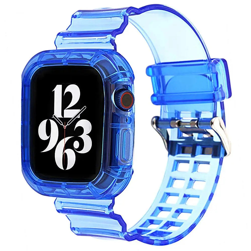 Apple Watch Soft Silicone Strap - Transparent Comfortable Fit BandsCo Straps