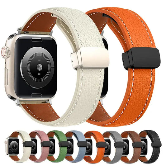 Apple Watch Leather Band - Premium Stylish Strap with Buckle BandsCo Straps