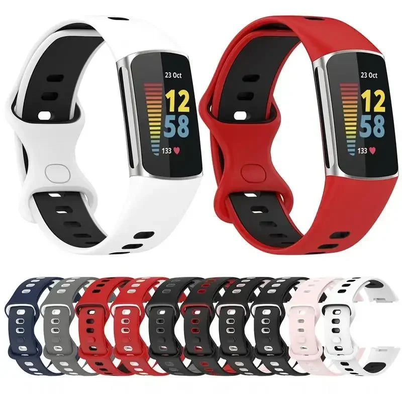Fitbit Charge 5 6 Soft Silicone Strap - Sports Band BandsCo Straps