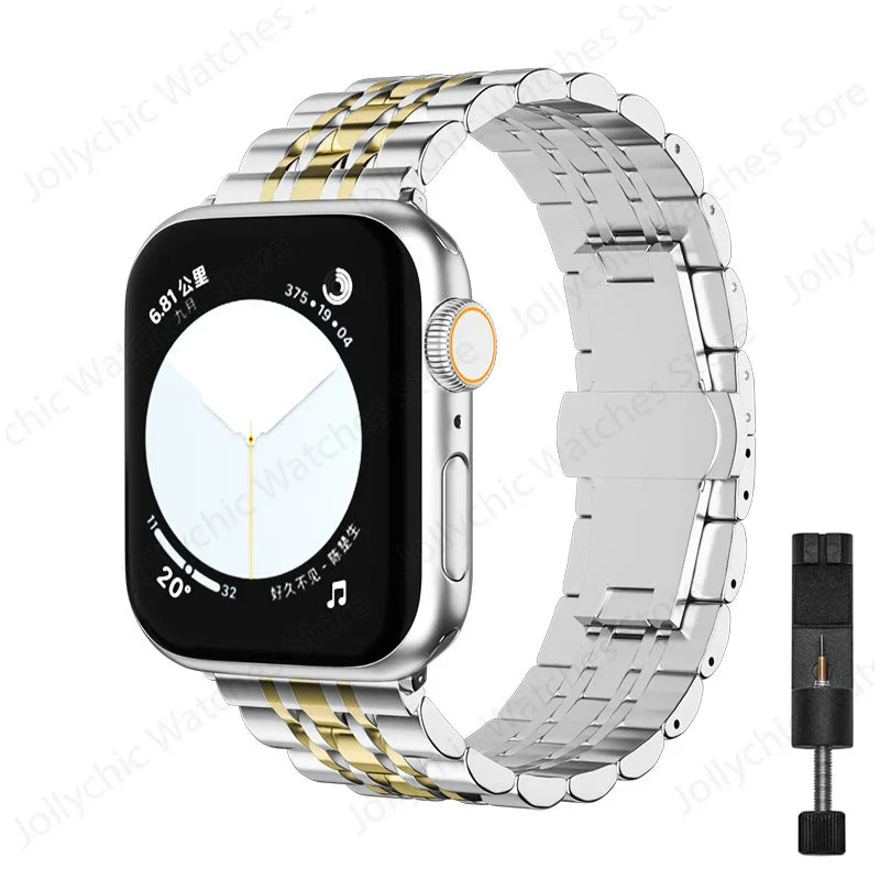 Apple Watch Stainless Steel Band - Elegant, Durable Design BandsCo Straps