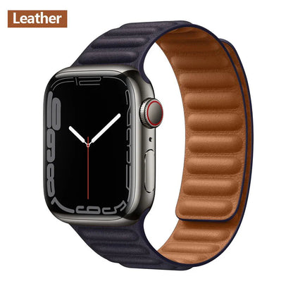 Apple Watch Leather Band - Premium Magnetic Loop Strap BandsCo Straps