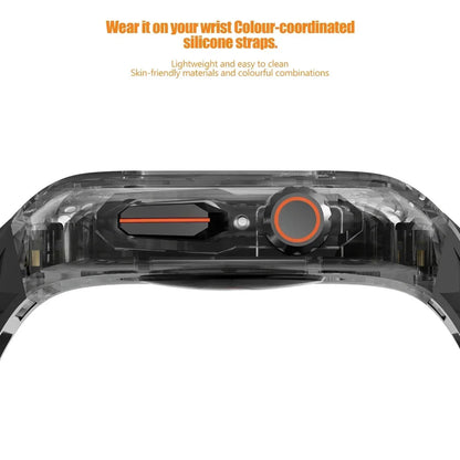 Transparent Armor Mod Kit for Apple Watch Ultra - Rugged Clear Case & TPU Sport Band Wristwatchstraps.co