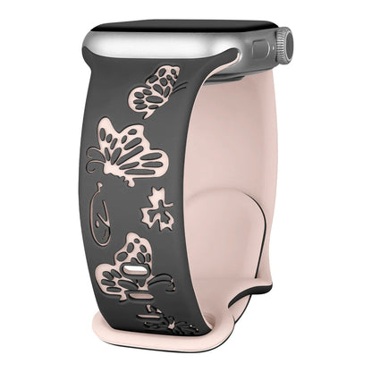 Apple Watch Engraved Silicone Strap - Comfortable Waterproof Band BandsCo Straps