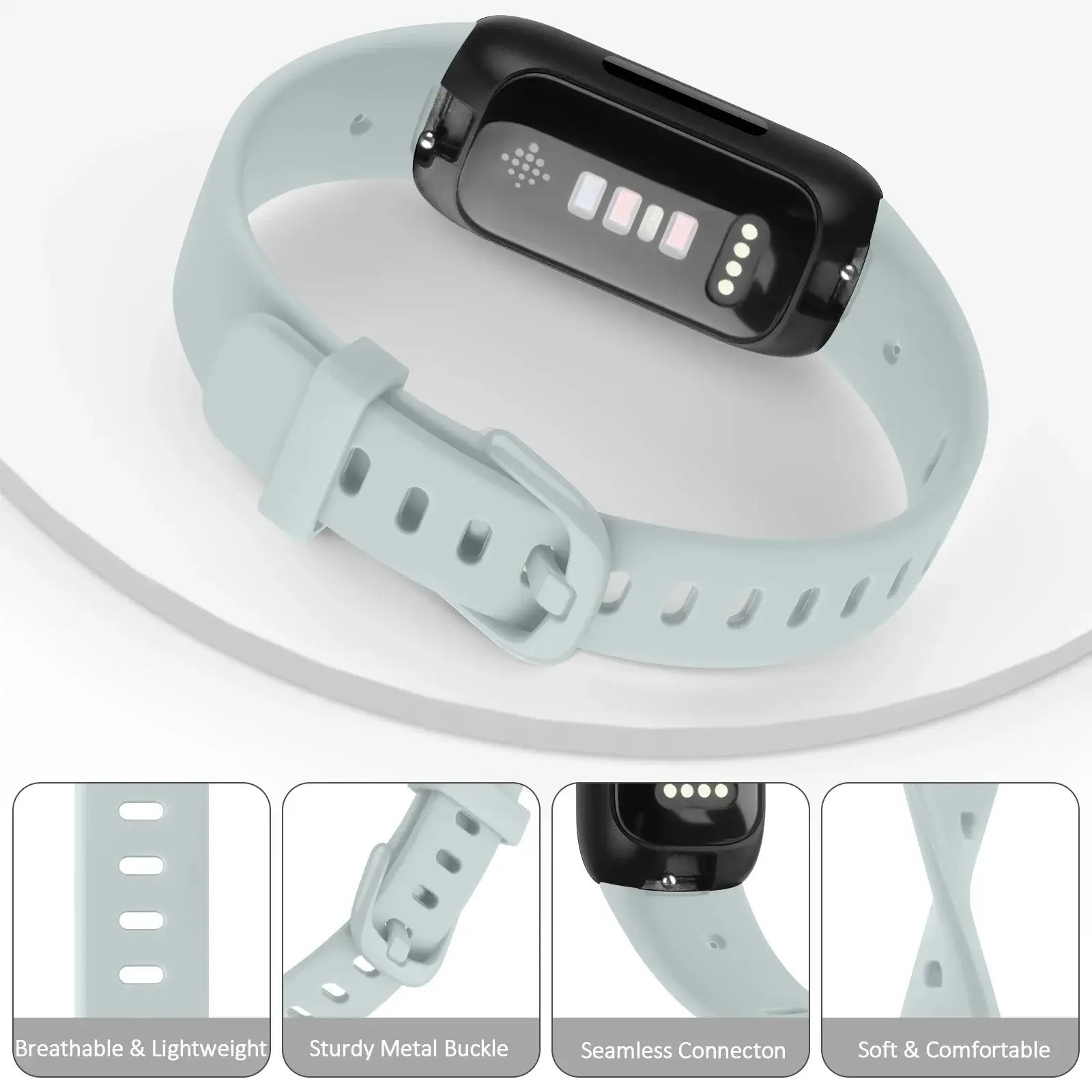 Fitbit Inspire 3 Silicone Band – Soft Waterproof Strap BandsCo Straps