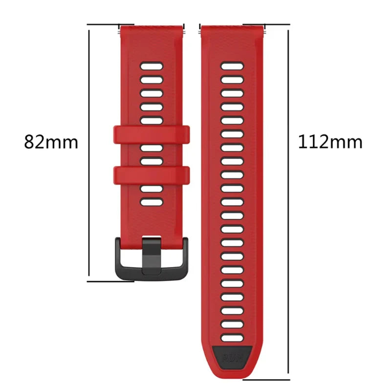 COROS Silicone Watch Band - Unisex Replacement Strap For Smartwatch BandsCo Straps