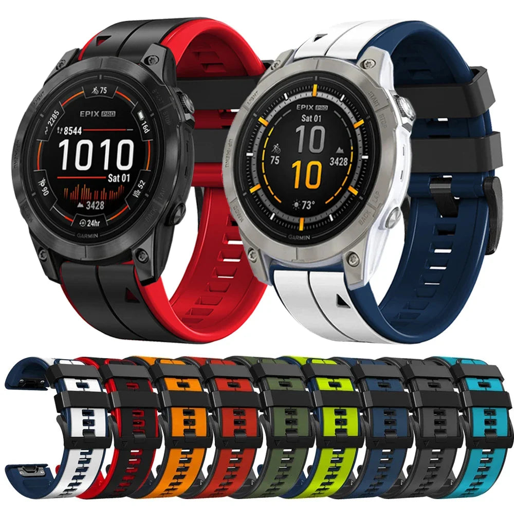 Garmin QuickFit Silicone Strap - Comfortable, Versatile Design BandsCo Straps
