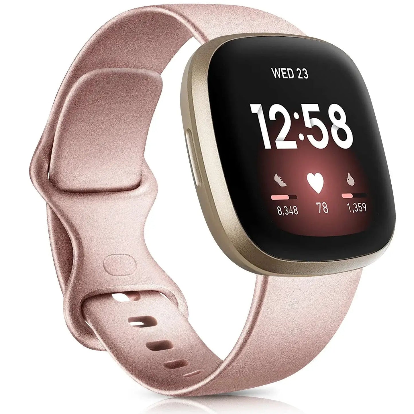 Fitbit Versa & Sense Silicone Bands - Lightweight Minimalist Design BandsCo Straps