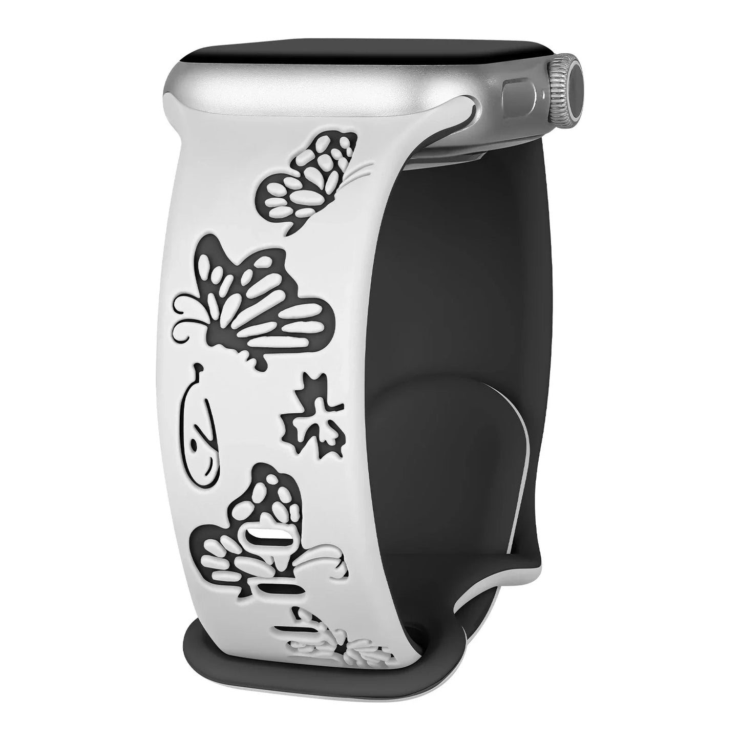 Apple Watch Engraved Silicone Strap - Comfortable Waterproof Band BandsCo Straps
