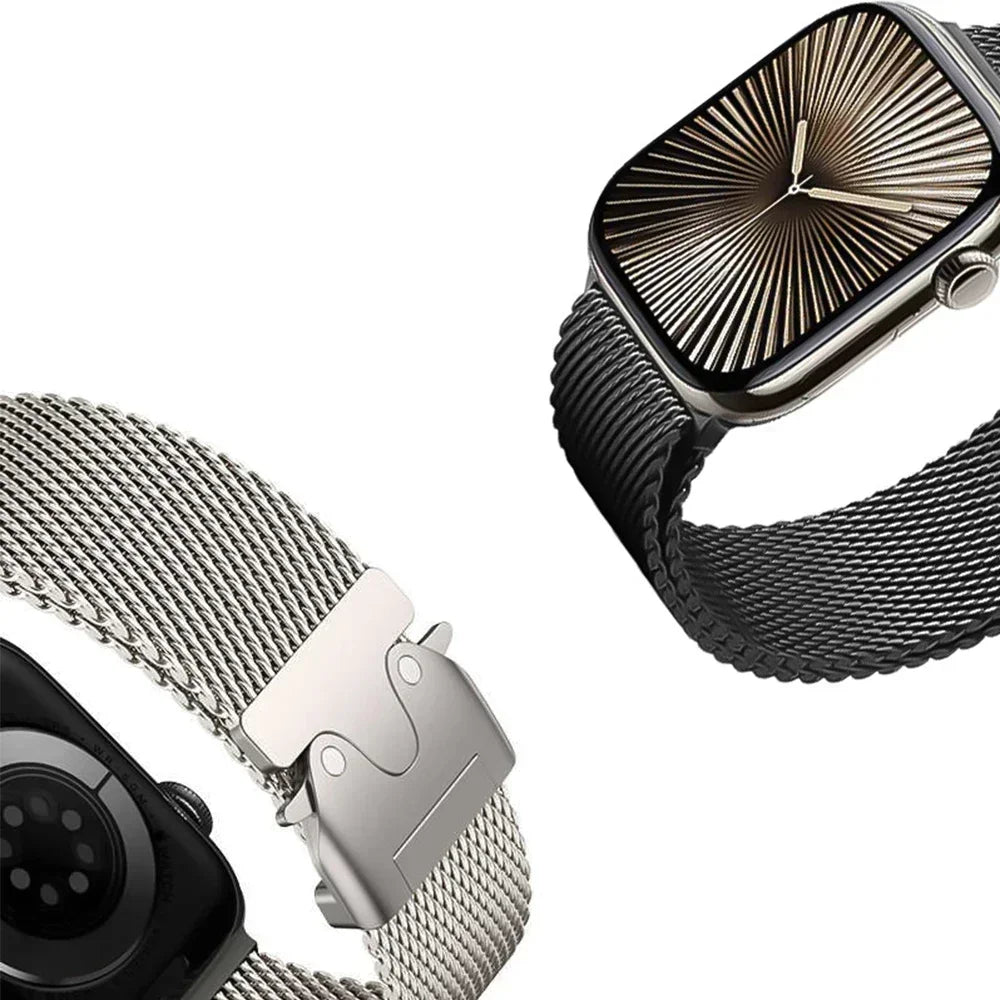 Apple Watch Titanium Milanese Loop Strap - Sleek and Durable BandsCo Straps