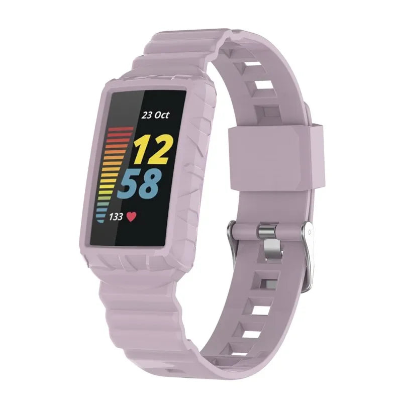 Fitbit Charge 5 6 Silicone Strap - Comfortable, Flexible BandsCo Straps