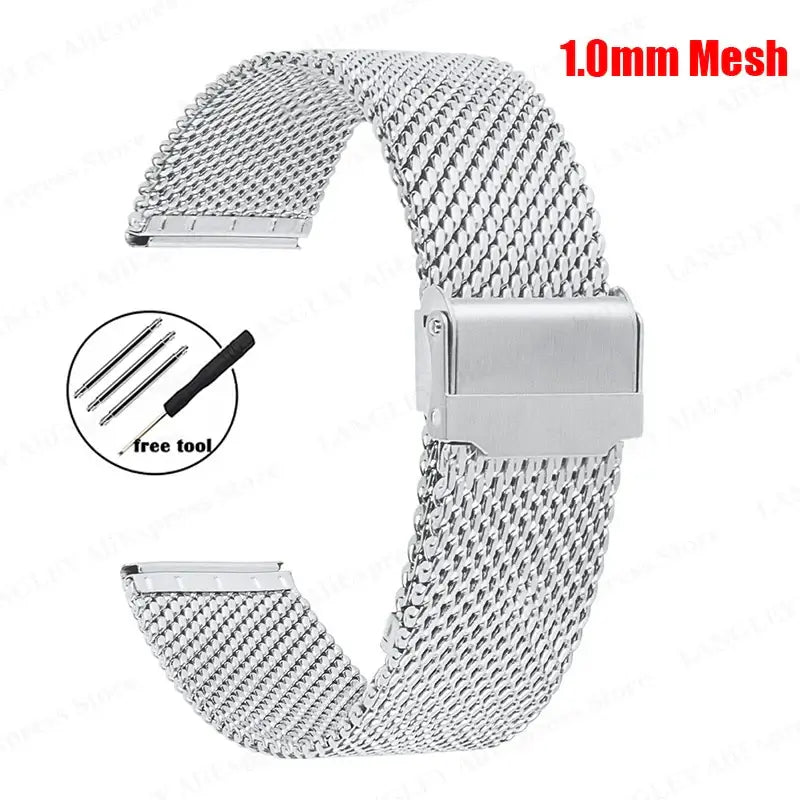 Suunto Milanese Mesh Band - Chic Metallic Design BandsCo Straps