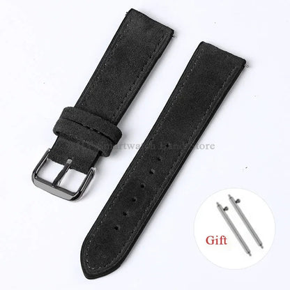OnePlus Smartwatch Vintage Suede Leather Band Quick Release Strap BandsCo Straps