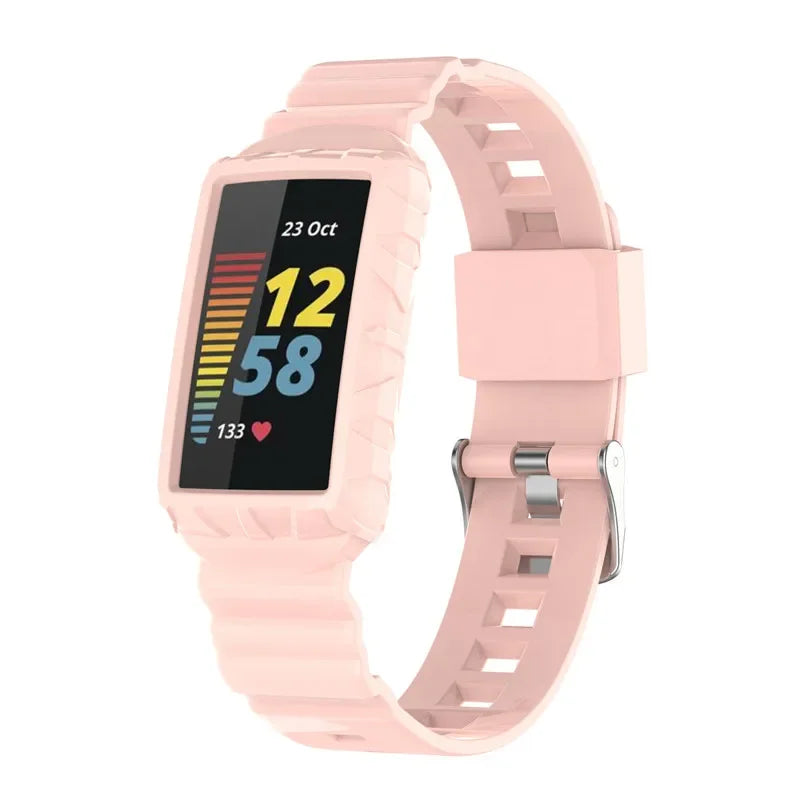 Fitbit Charge 5 6 Silicone Strap - Comfortable, Flexible BandsCo Straps