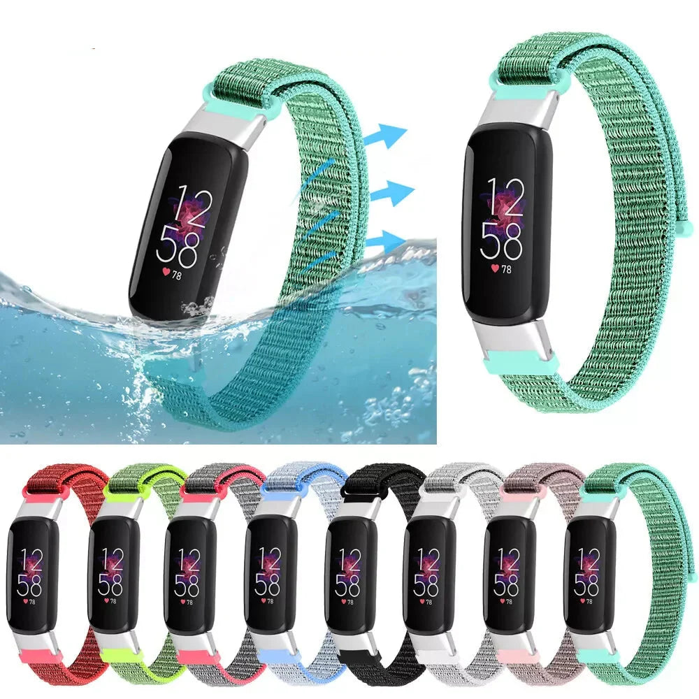 Fitbit Luxe Nylon Band - Elastic, Comfortable, Stylish Strap BandsCo Straps