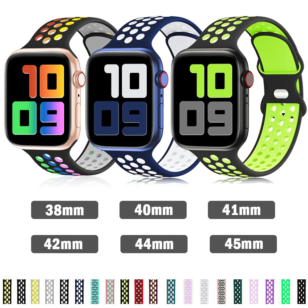 Sport Silicone Strap for Apple Watch - Wristwatchstraps.co
