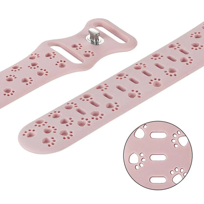 Apple Watch Silicone Strap - Soft Hollow-Out Cat Pattern BandsCo Straps