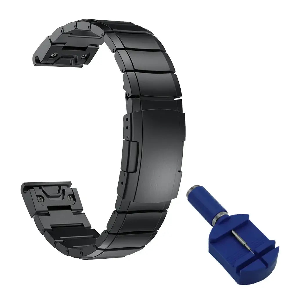 Garmin Stainless Steel Band - Premium QuickFit Strap BandsCo Straps