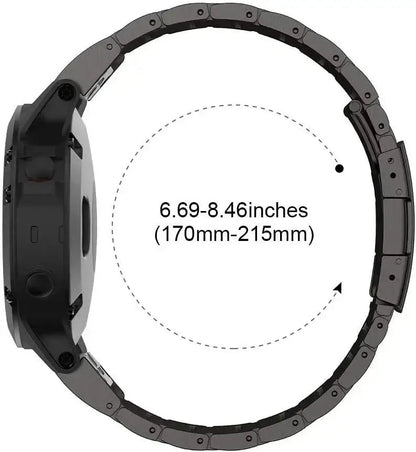 Garmin Steel Band - Modern QuickFit Design Strap BandsCo Straps
