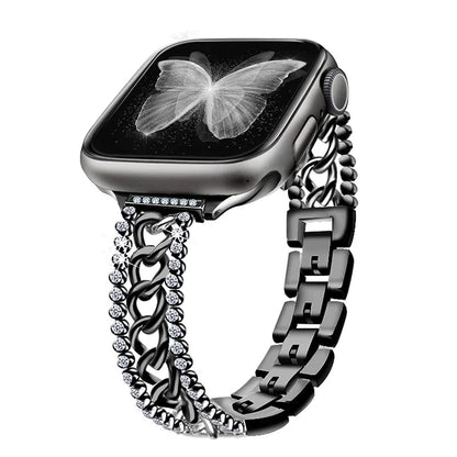 Apple Watch Chain Diamond Band - Rhinestone Loop Strap BandsCo Straps