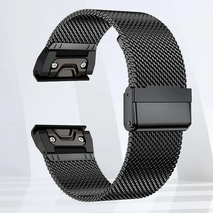 Garmin Stainless Steel Band - Durable Metal Strap Bracelet BandsCo Straps