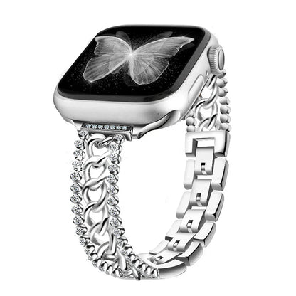 Apple Watch Chain Diamond Band - Rhinestone Loop Strap BandsCo Straps