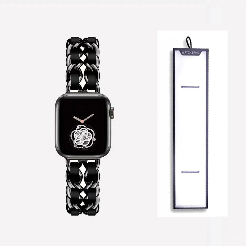 Apple Watch Stainless Steel Strap - Luxury Chain Design BandsCo Straps