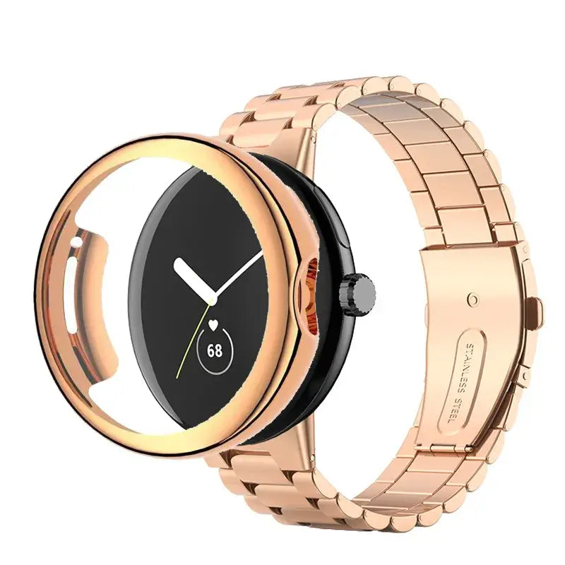 Google Pixel Stainless Steel Band and Case - Premium Design BandsCo Straps