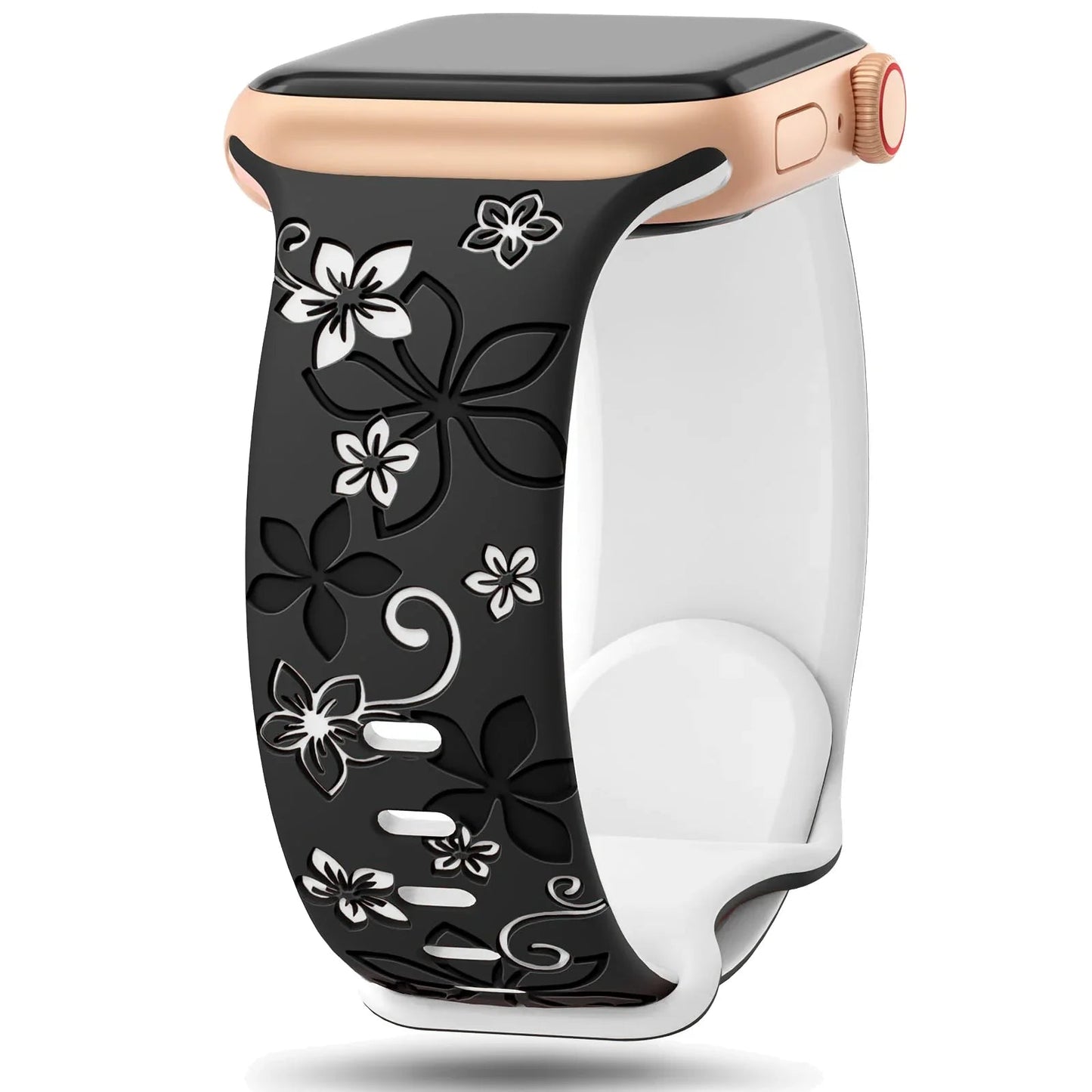 Apple Watch Silicone Strap - Floral Designs BandsCo Straps