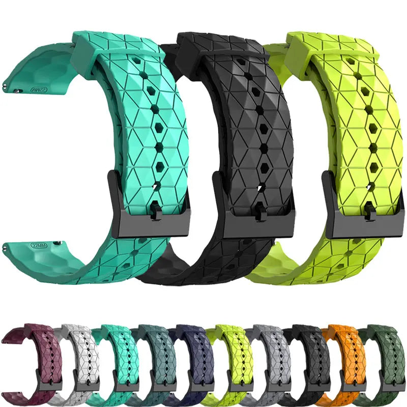 Polar Silicone Sport Watch Band Black Unisex Waterproof Rubber Strap BandsCo Straps