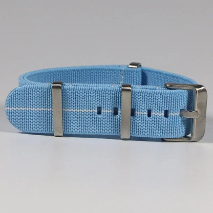 Polar Watch Band Nylon Elastic Strap Unisex Military Style Blue Red BandsCo Straps