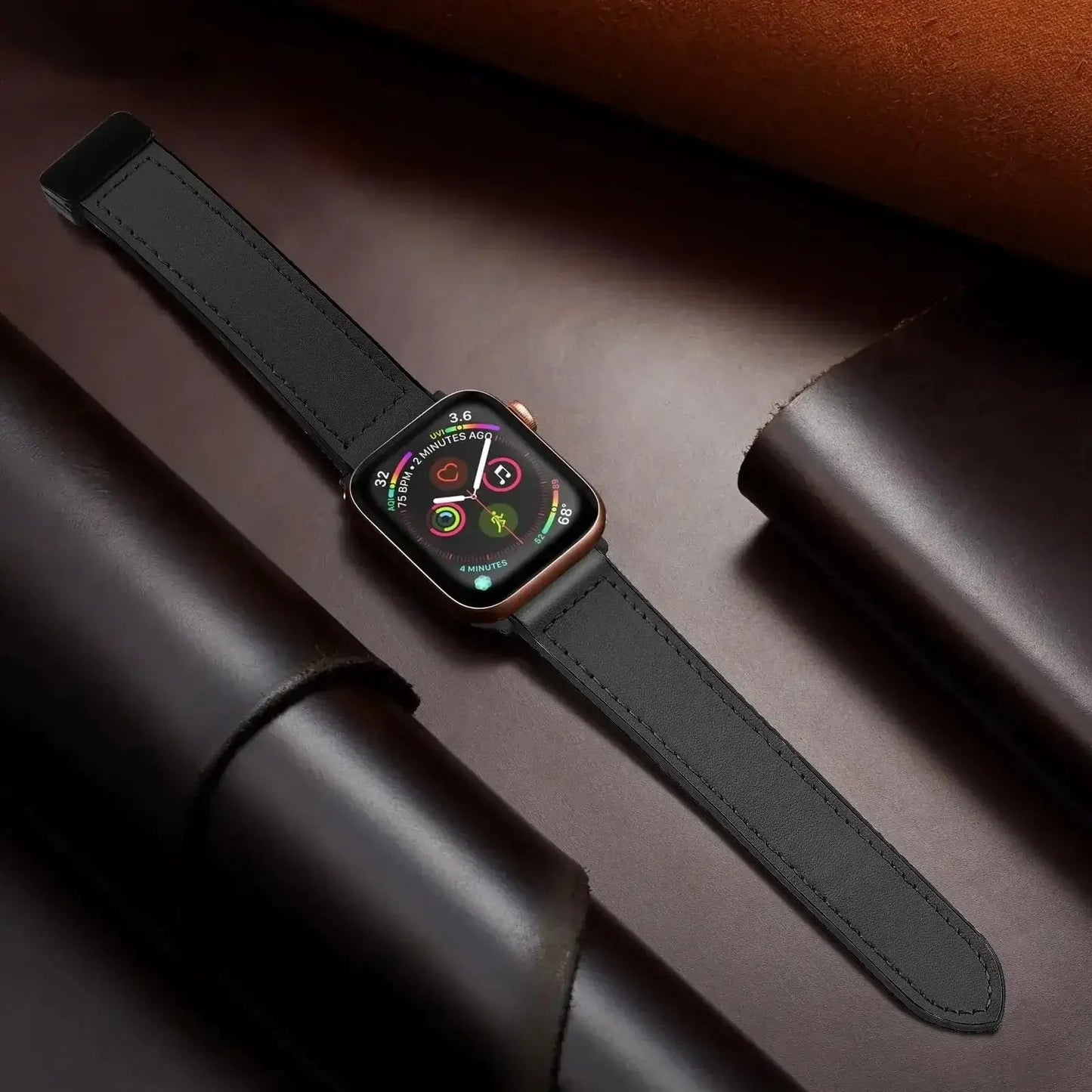 Apple Watch Genuine Leather Band - Stylish Magnetic Strap BandsCo Straps