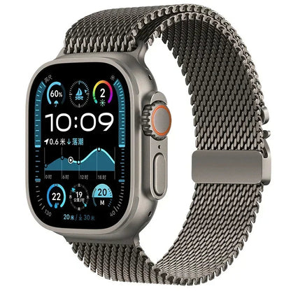 Apple Watch Titanium Milanese Loop Strap - Sleek and Durable BandsCo Straps