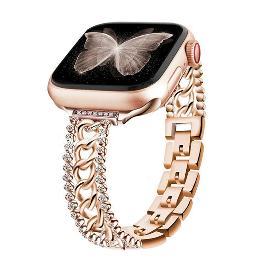 Apple Watch Chain Diamond Band - Rhinestone Loop Strap BandsCo Straps