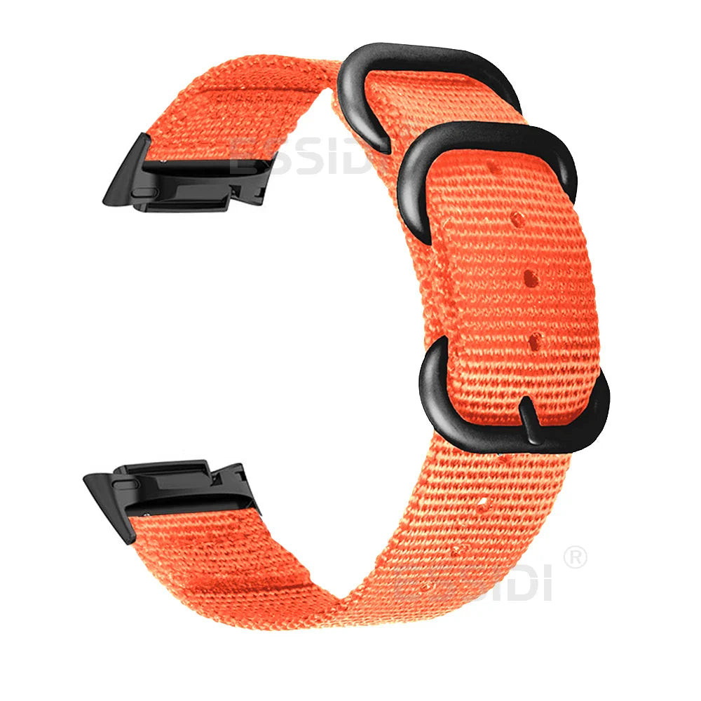 Fitbit Charge 5 6 Nylon Band Loop - Flexible Durable Strap BandsCo Straps