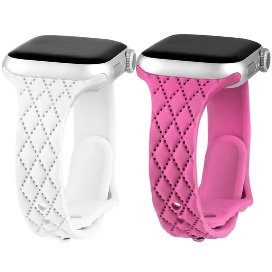 Apple Watch Silicone Strap - Slim Engraved Comfort Fit BandsCo Straps
